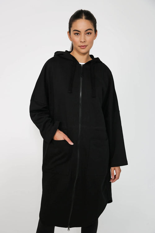 uptempo parka sweat / black
