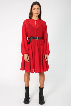 revive dress / rich red