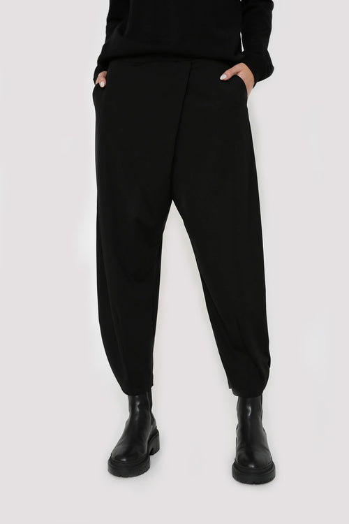 tipped pant / black
