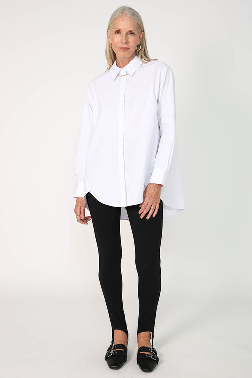 unbutton shirt / white