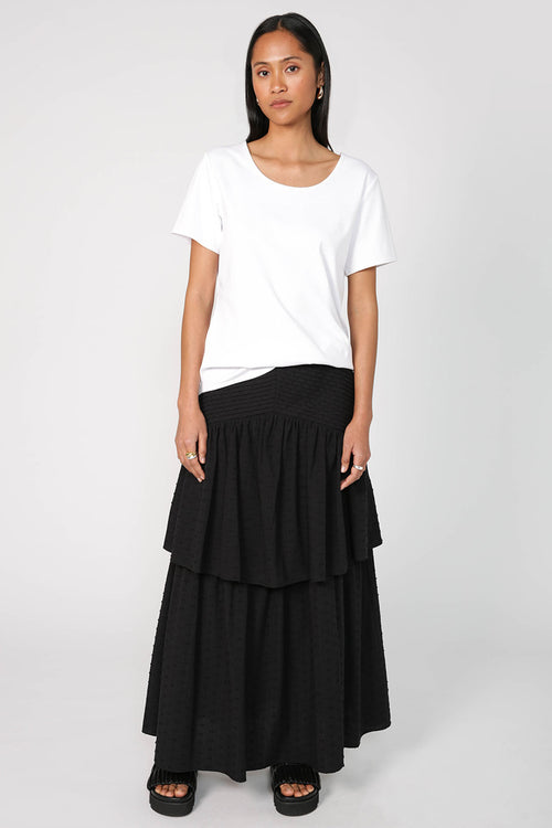 bevel skirt / black