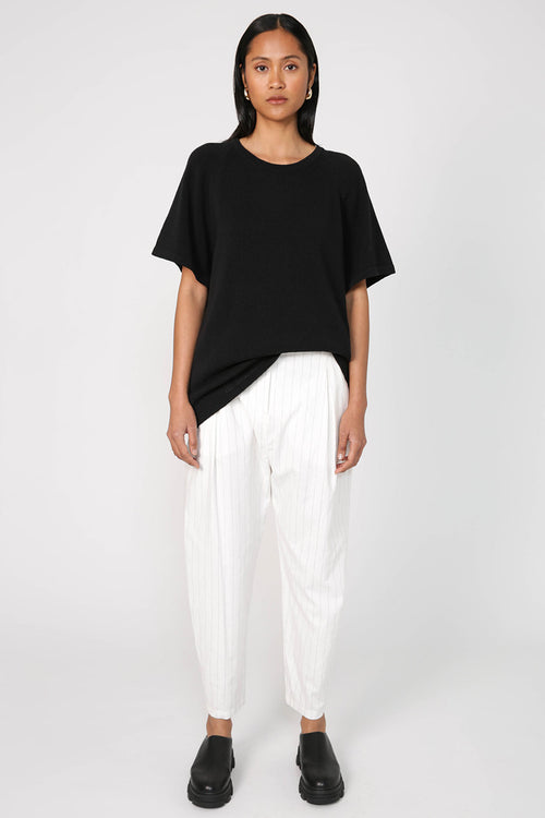 jet tee sweater / black