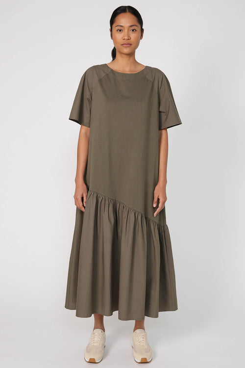 taken dress / dark olive green
