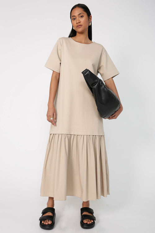 cohere dress / stone neutral