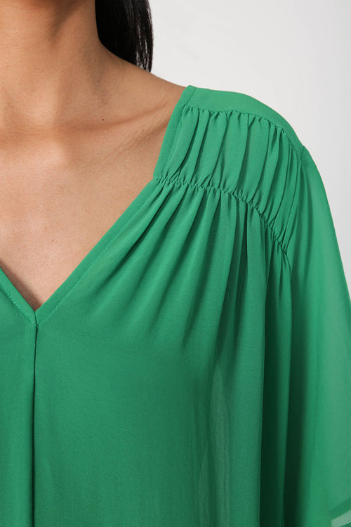 floating dress / bright green