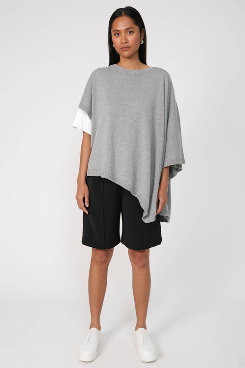 asymmetry cape / grey marle