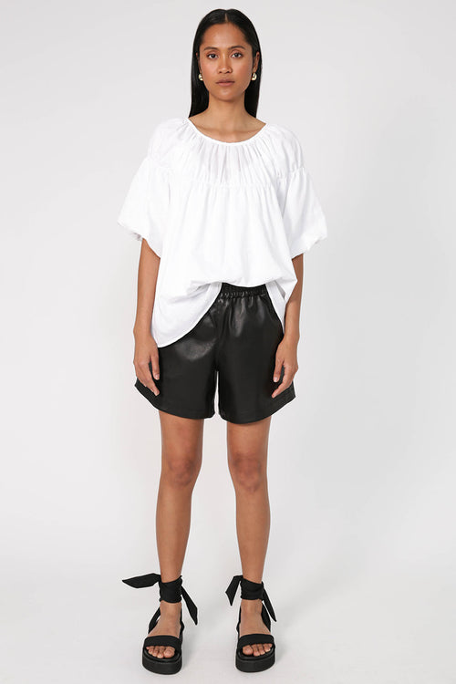 gallery short sleeve tee / white