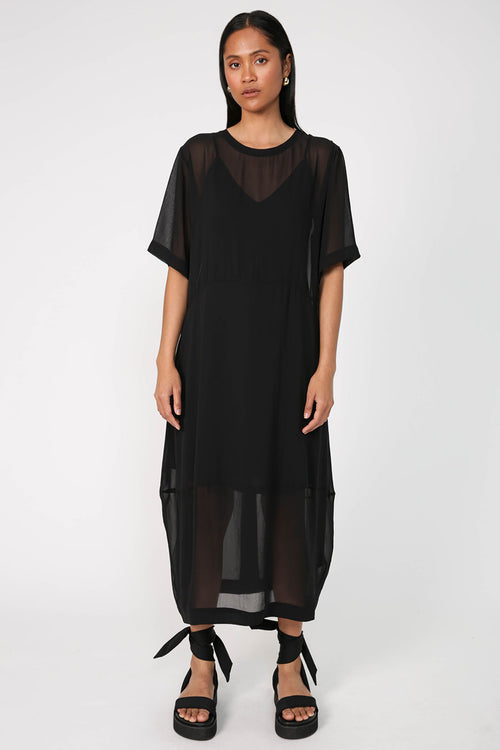 headspin dress / black