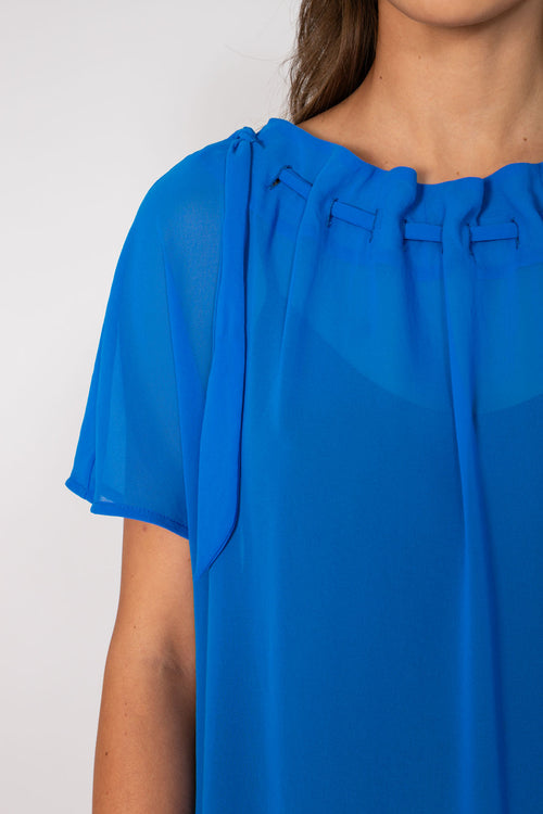 avid tee midi dress / brilliant blue