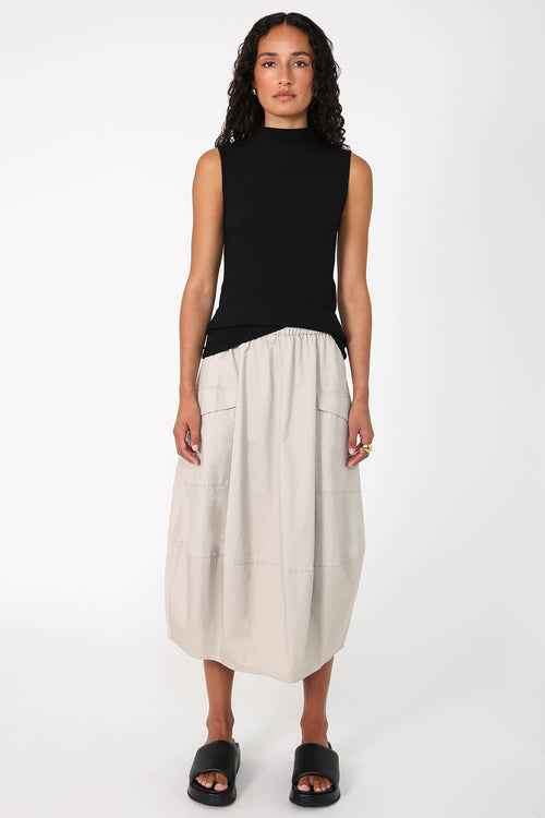 global skirt / taupe