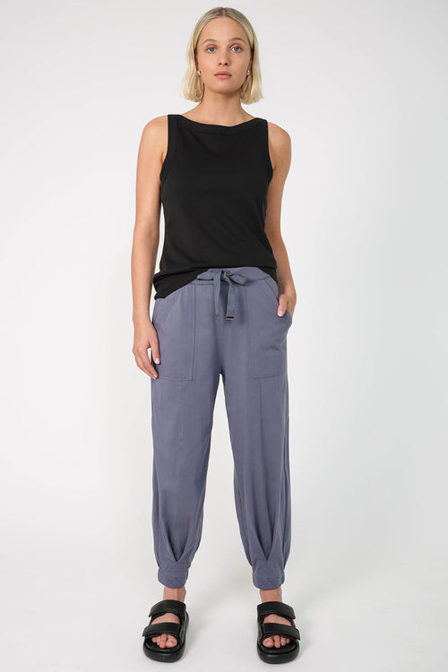 time out pant / grey blue
