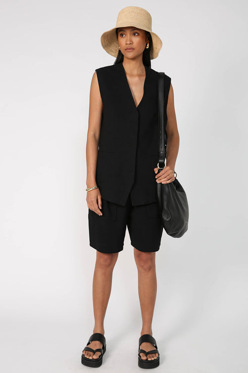 accept waistcoat / black