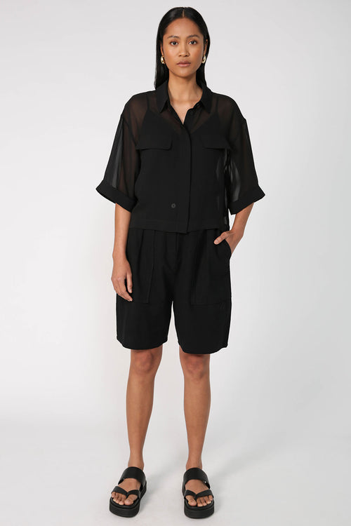 carve shirt / black