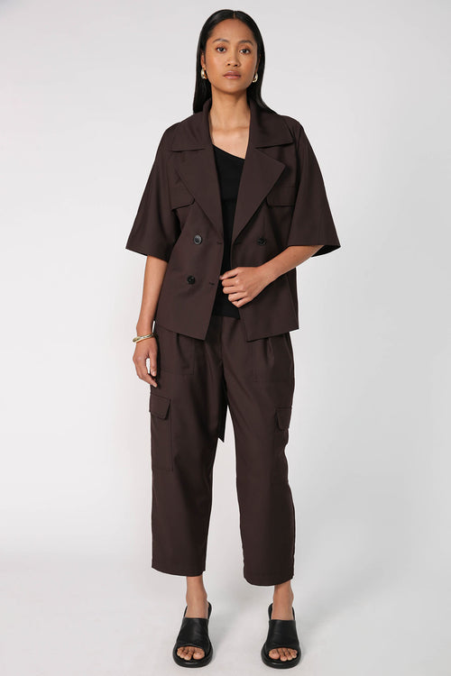 final shacket / espresso chocolate brown