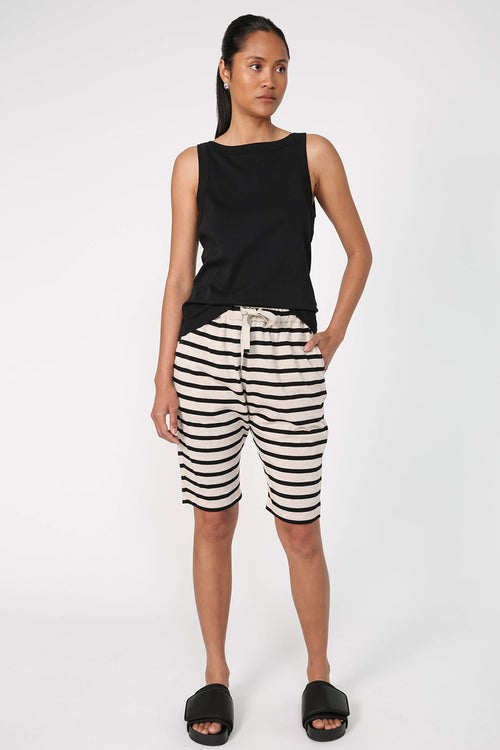 hanger short / neutral stripe