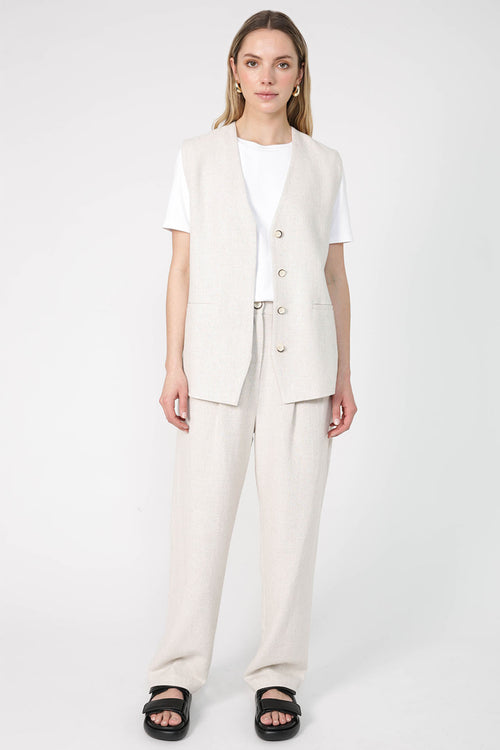accept waistcoat / natural beige
