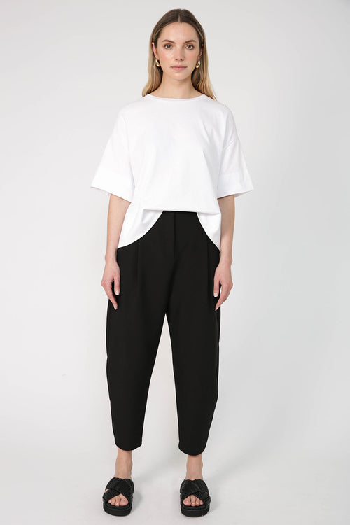 barrel pant / black