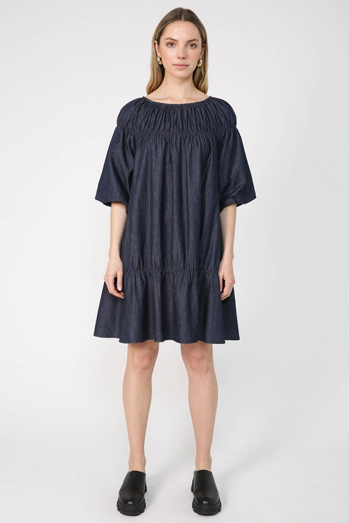 gallery dress / indigo blue