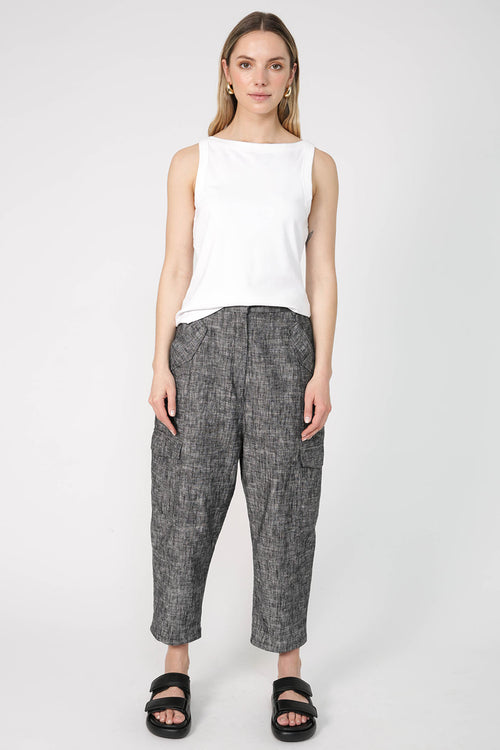 salute pant / black marle