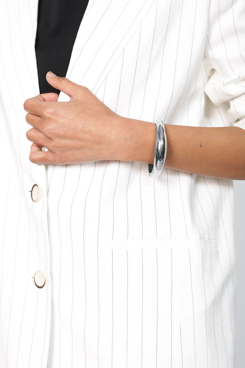 orb bangle / silver