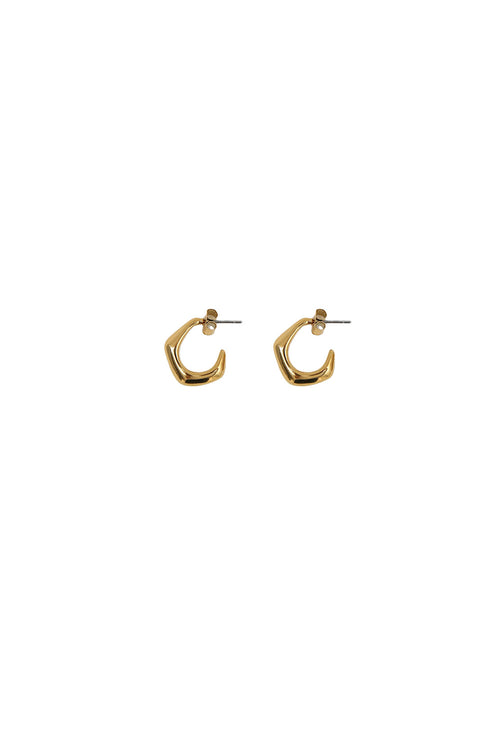 corner earring / gold
