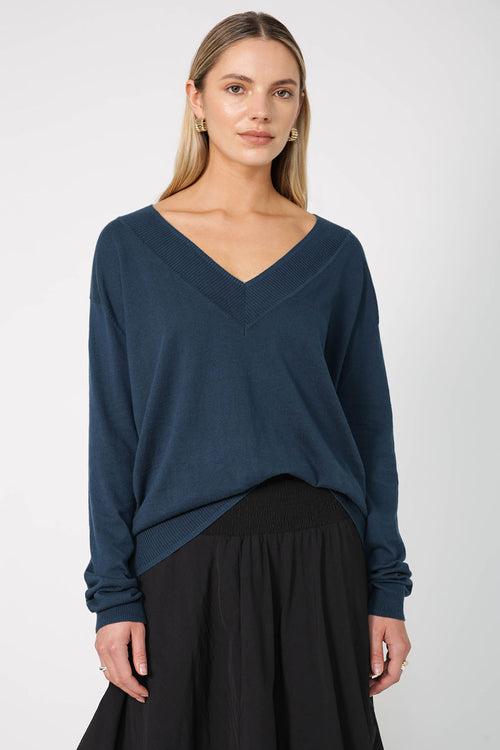tune sweater / teal blue