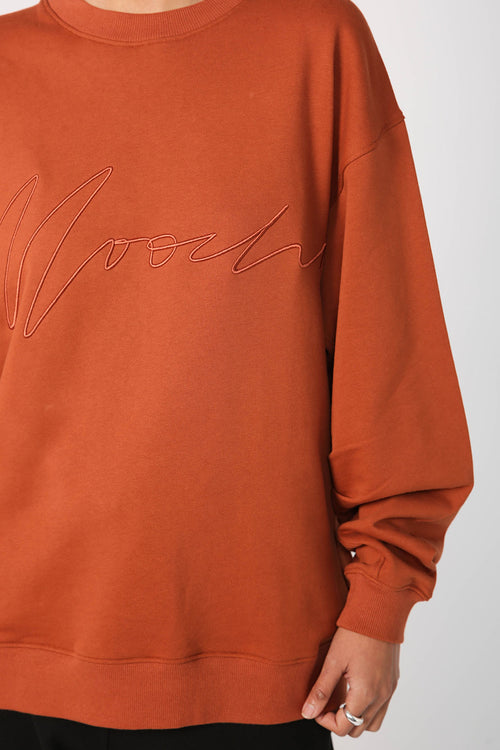 ultimate set sweat / dark tan