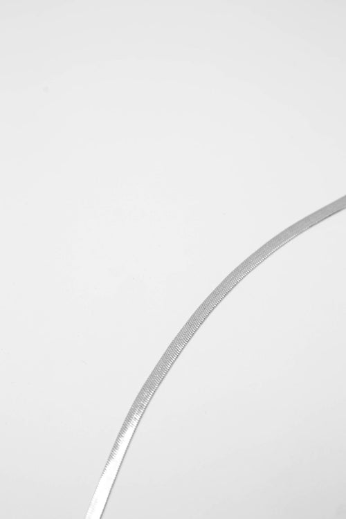 oblate necklace / silver