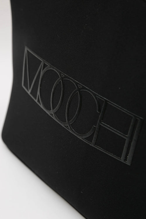 monogram large makeup bag / black