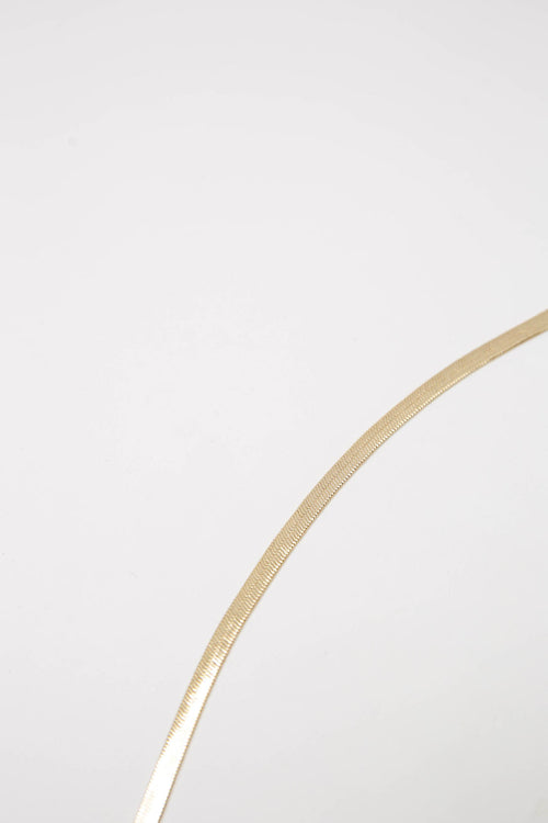 oblate necklace / gold