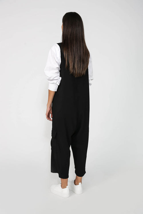 clique jumpsuit / black
