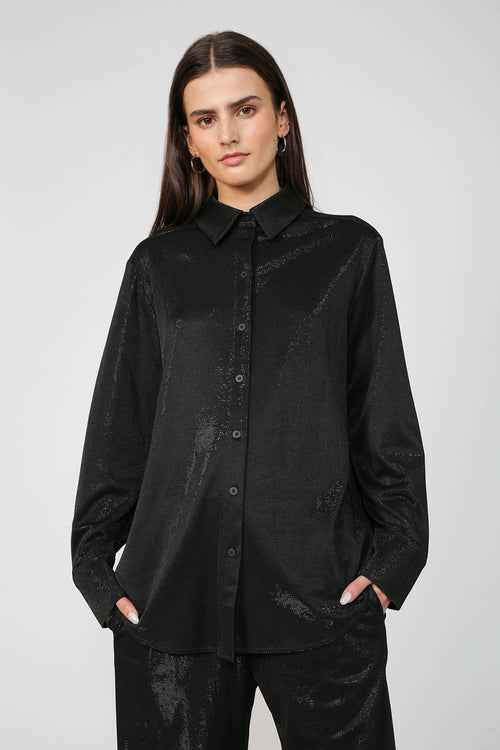 vast shirt / black sparkle