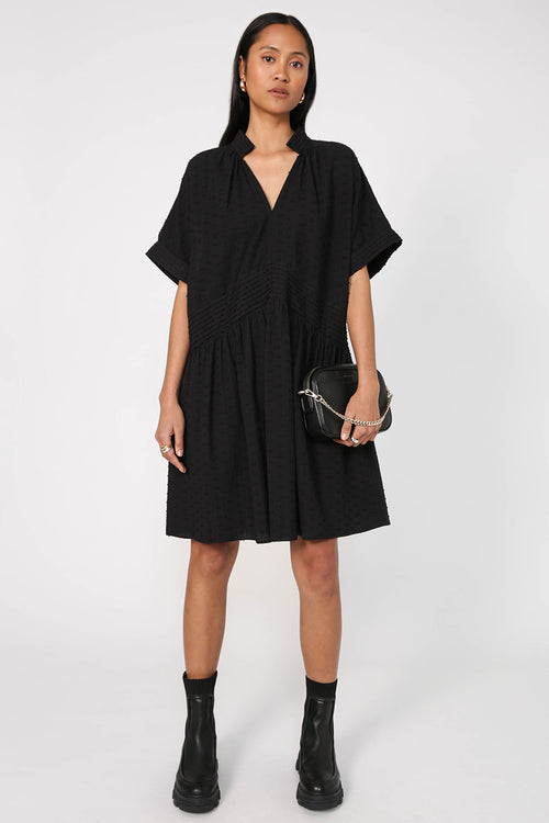 bevel dress / black