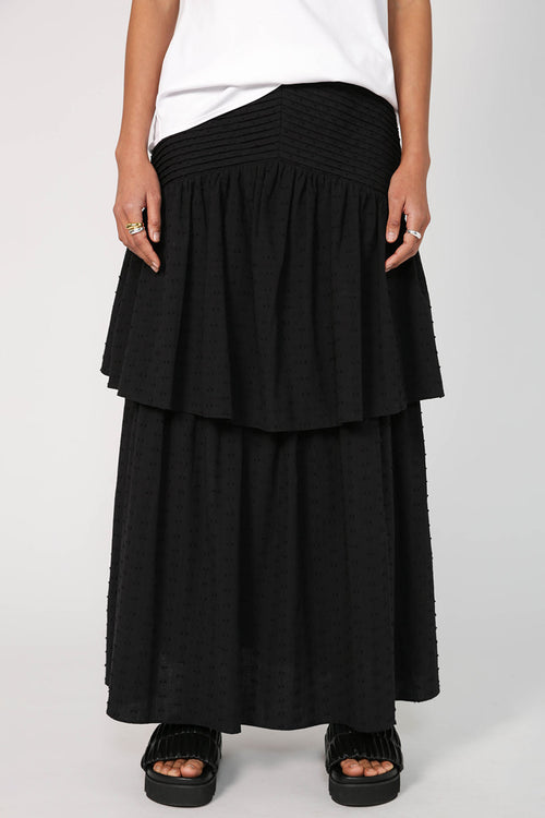 bevel skirt / black