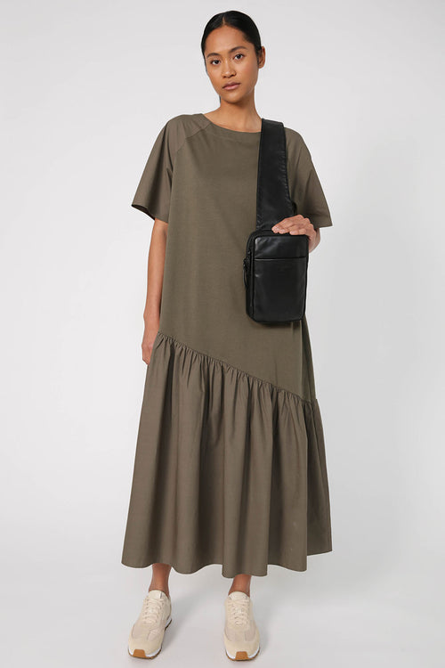 taken dress / dark olive green