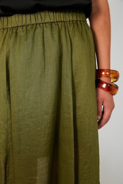 joined skirt / caper green