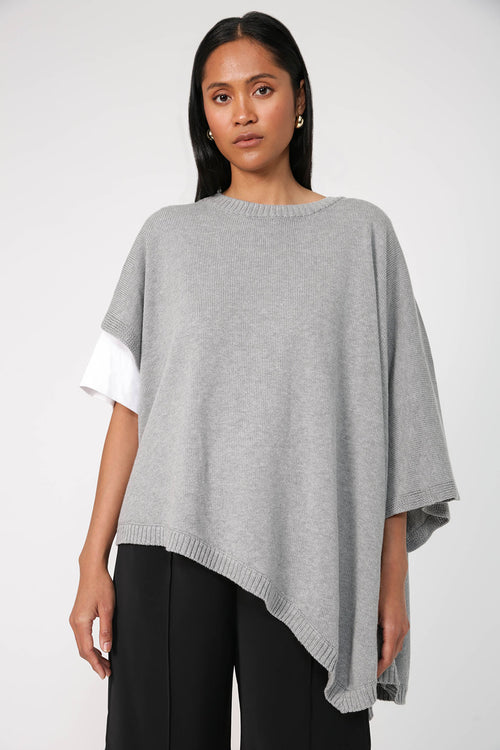 asymmetry cape / grey marle
