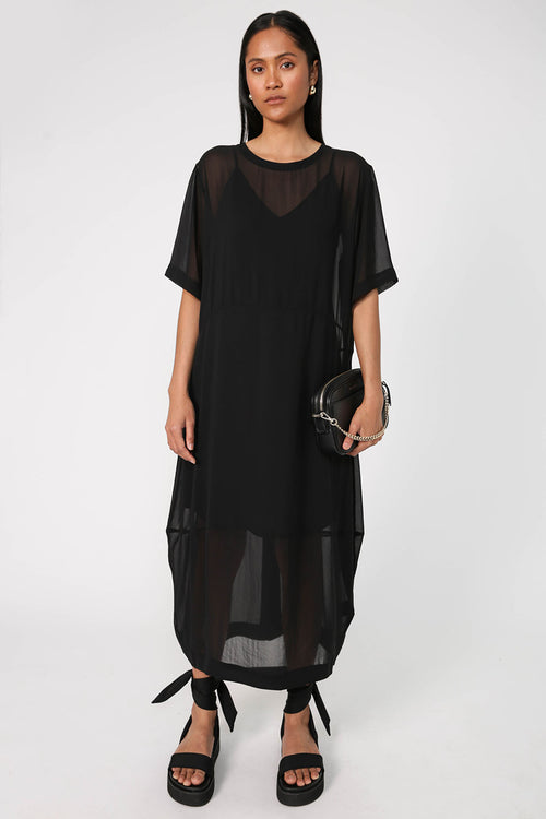 headspin dress / black