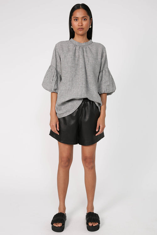 nominate tee / black|white houndstooth
