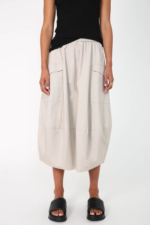 global skirt / taupe