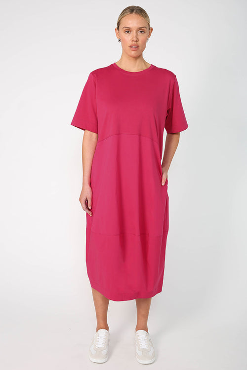 headspin dress / fuchsia pink