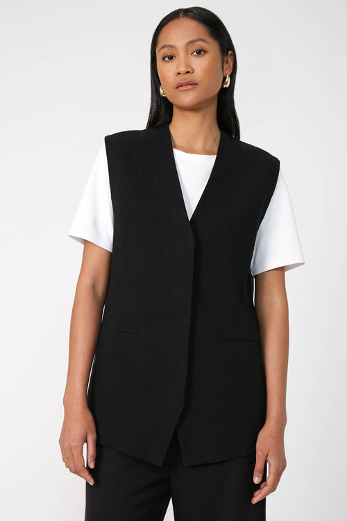 accept waistcoat / black