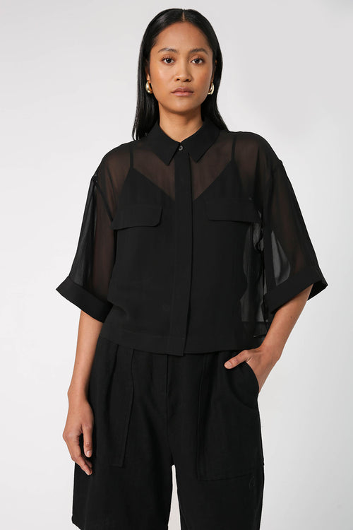carve shirt / black