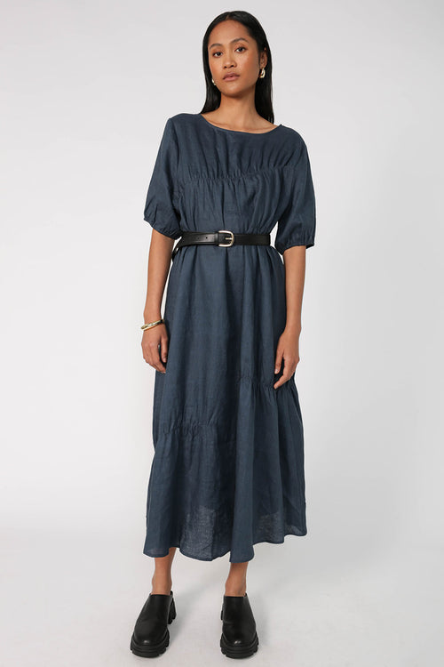 notion dress / teal blue