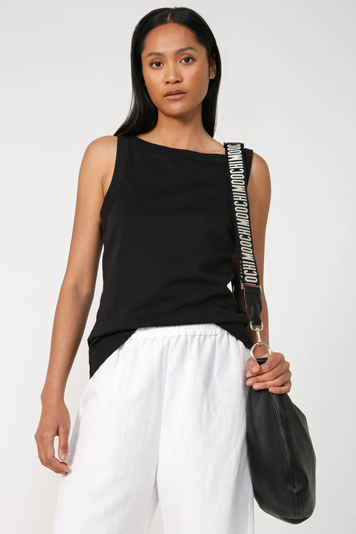 moochi weekender bag strap / black|natural|gold