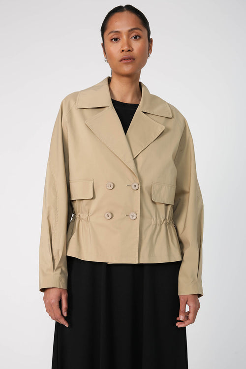 cinch jacket / camel brown