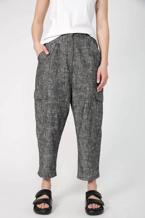 salute pant / black marle