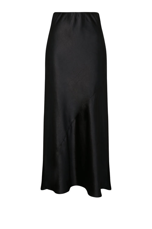 glide maxi skirt / black