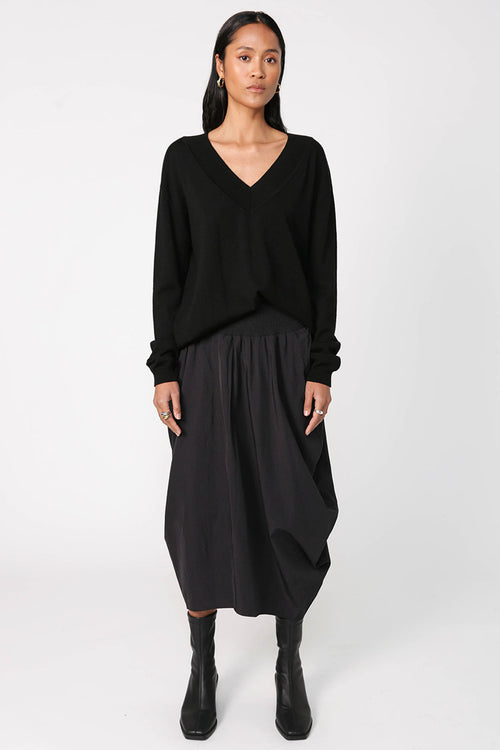 sphere skirt / black