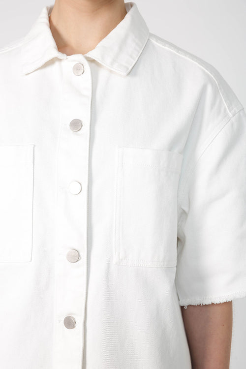 lift shacket / ivory white